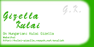gizella kulai business card